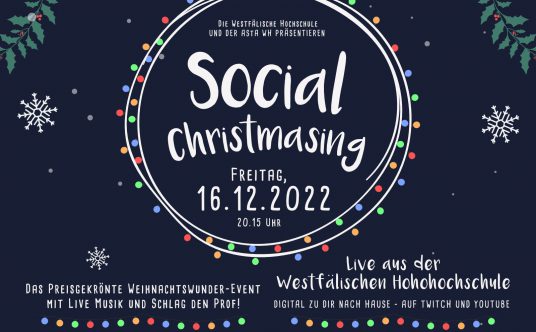 Social Christmasing der Westfälischen Hochschule: Logo