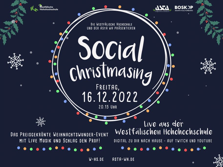 Social Christmasing der Westfälischen Hochschule: Logo