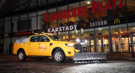 Winterdienst in Essen: Rudolf Weber Gebäudedienste sorgt in der Innenstadt für sichere Straßen und Wege.