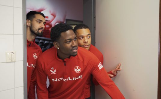 FCK-Profis Avdo Spahić, Faride Alidou und Jan Gyamerah (v.l.)