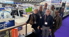 Interclean Amsterdam: Die Delegation von Rudolf Weber Gebäudedienste beim Besuch der Fachmesse.